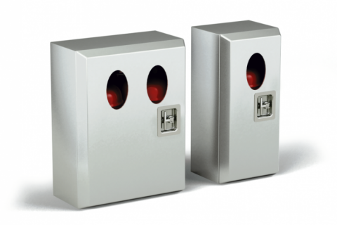 Fire extinguisher boxes in stainless steel for timely intervention in an emergency